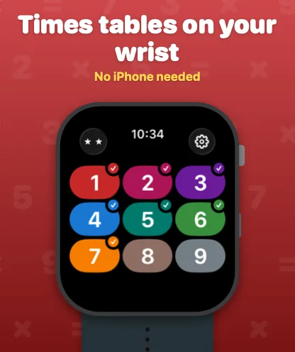 MultiplyByFun Apple Watch screenshot 1