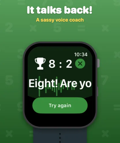 MultiplyByFun Apple Watch screenshot 4